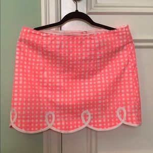 checkered lilly pulitzer skirt
